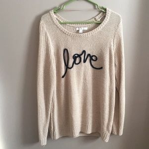 LC Lauren Conrad love sweater